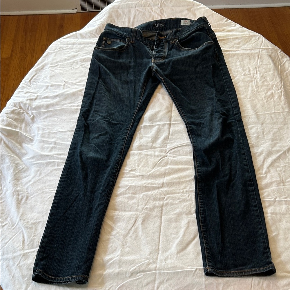 Armani Jeans Dark Blue Slim Fit Denim